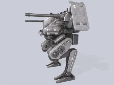 Mecha Low-poly 3D model purchase