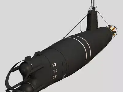 Type A Japanese Submarine 3D model