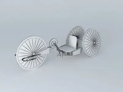 HANDCYCLE MODEL FOR WOUNDED WARRIOR PROJECT 3D model purchase