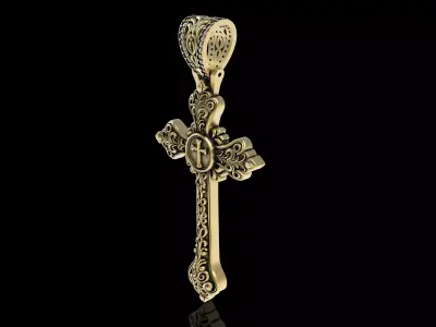 Designing Cross Pendant 3D print model