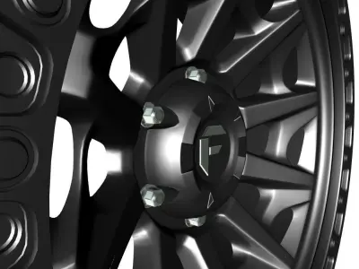 Wheel Fuel Off Road COVERT Model D694 Low-poly 3D model