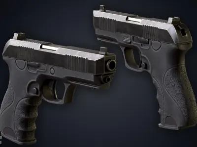 Military Spy Khaki Skin Low-poly 3D model
