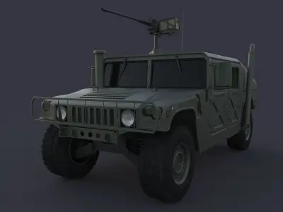 Humvee 3D model by javidan