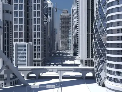 High Definition City 3D model buy