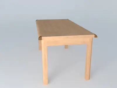 Indiana Red Pine Table 3D model