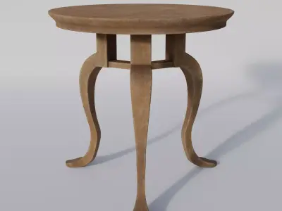Roman table - Mensa tripens Low-poly 3D model