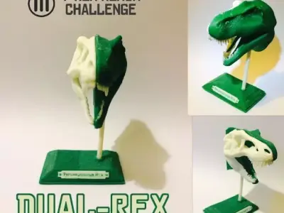 Dual Rex  Dual Extrusion T-Rex Free 3D print model
