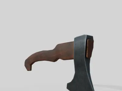 Foresters ax Low-poly 3D model