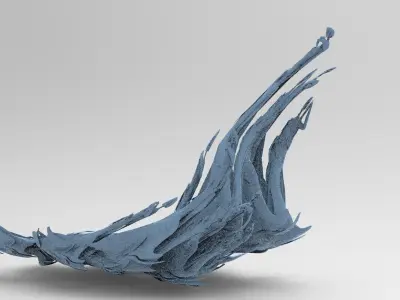 Scull waves 2  3D model