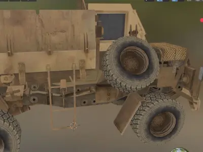 truck vehicle Low-poly 3D model