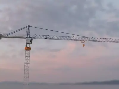 Hammerhead Tower Crane 6 - Construction Crane 3D model