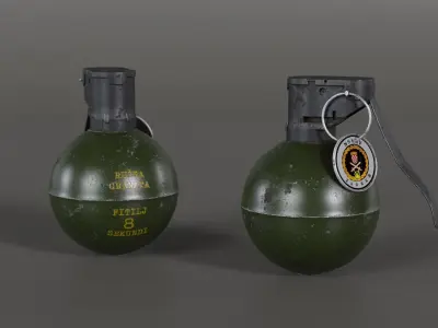 frag granade v2 Free low-poly 3D model