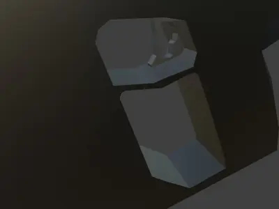 Kriss Vector With Individual Part Low-poly 3D model