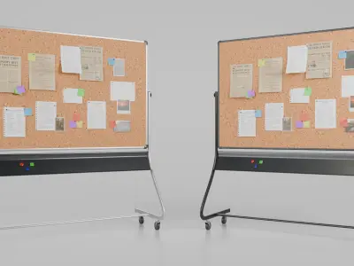  Office Essentials Corkboard Set - Customizable Pin Boards 