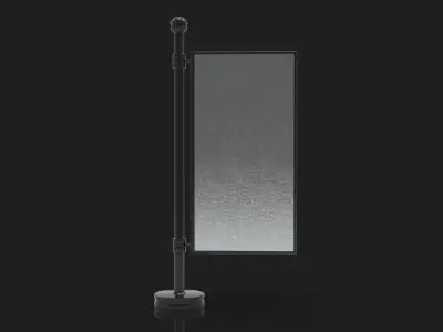 Outdoor Advertising Stand V6 3D model