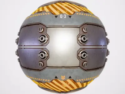 PBR Sci-Fi Texture Pack 12 Low-poly 3D model
