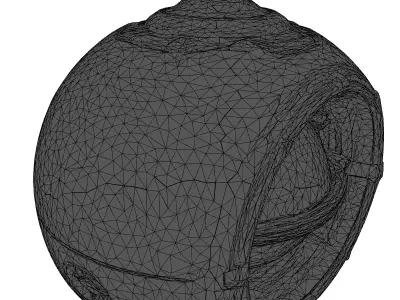 Futuristic SciFi Holographic Display Orb 3D model