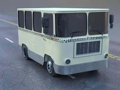 Minibus Deutz 1989 3D model