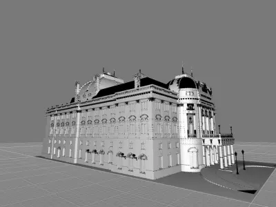 Opera house - Bratislava Slovakia 3D model