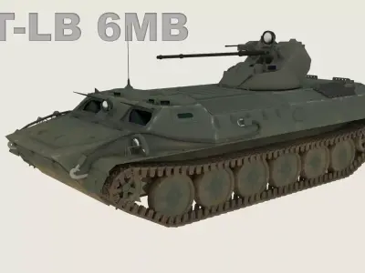 MT-LB 6MB Soviet-Russian IFV 3D model