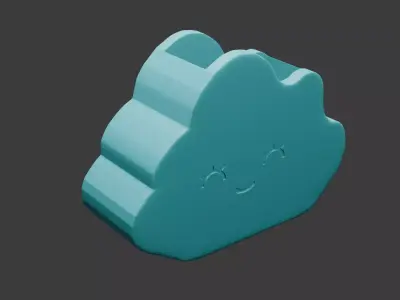 cloud flower pot 3D model