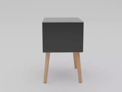 Bed Side Table Low-poly 3D model