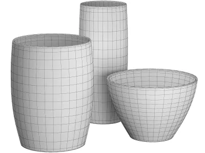 Terracotta Pots 2 3D model