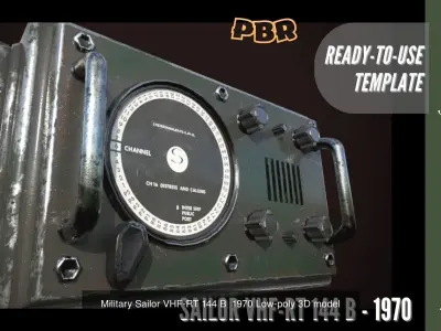 Military table collection 3D Low-poly 3D Model Pack