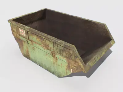 Trash Container 1 PBR Low-poly 3D model