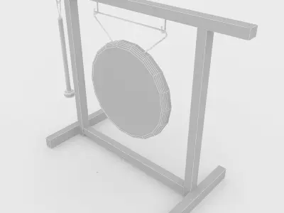 3d gong stand 3D model
