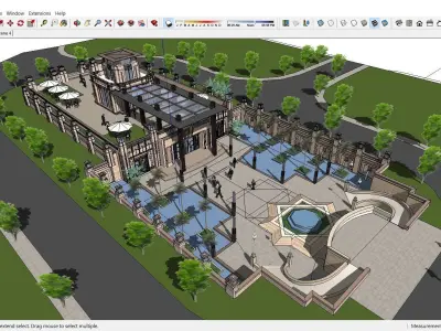 Sketchup Recreational Tourism building A2 3D model