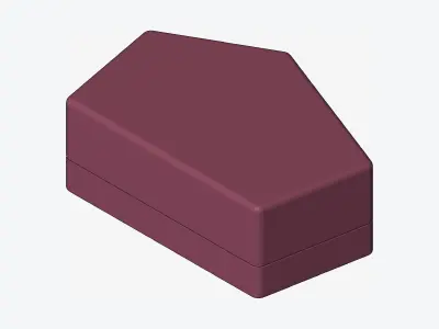 Furniture - Seating - Contemporary - Scoop - Foot Stool - Left Low-poly 3D model