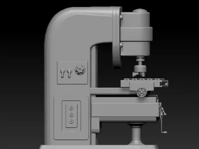 135th Scale Milling Machine 3D print model