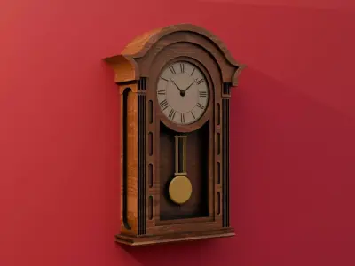 Vintage Interior Furniture Collection UNITY URP MATERIALS Low-poly 3D model