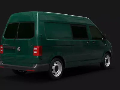 VW Transporter T6 High Roof 3D model