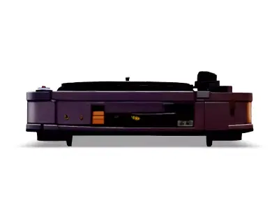 Futuristic Turntable SciFi Record Player Low-poly 3D model