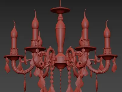 Chandelier Marta E 1 1 6 A  3D model