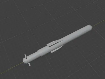 FGM-1 NLOS Stage 1 Low-poly 3D model