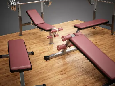 Gym Equipment I 3D model
