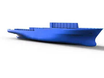 Hull for Meteor ship model 3D print model