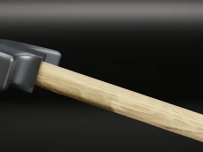 Hammer Low-poly 3D model 3