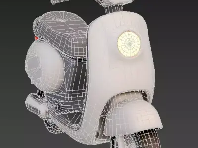 Electric Scooter Low-poly 3D model buy