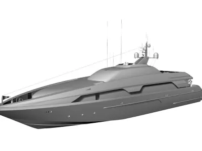 137 Foot Sport Motor Yacht 3D model