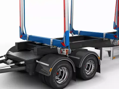 Timber Trailer JYKI 3D model