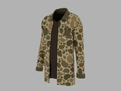 Military Shirt Low-poly 3D model purchase