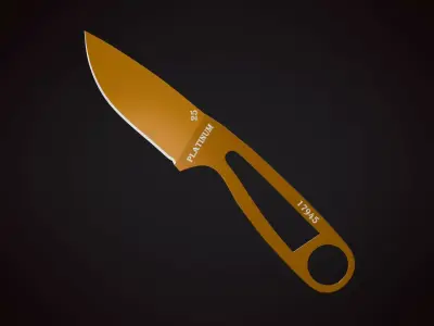 Knife 1 F Low-poly 3D model