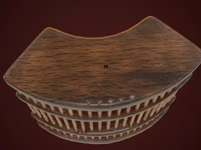 Chinese Cricket Cage Low-poly 3D model