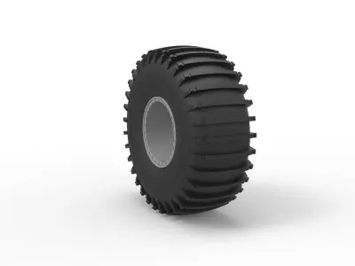 Wheel from Atlas ATV Scale 1 to 20 3D print model