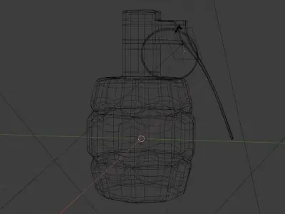 Low Poly Grenade FREE Free low-poly 3D model