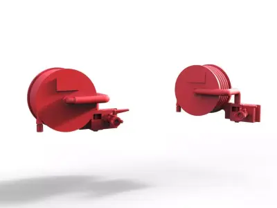 Hose reel 3D print model